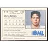 Image 2 : 1991-92 JUNIOR HOCKEY CARD - CHRIS SIMON