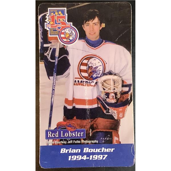 2001-02 JR. MAGNET CARD - TRI-CITY AMERICANS (WHL) - BRIAN BOUCHER