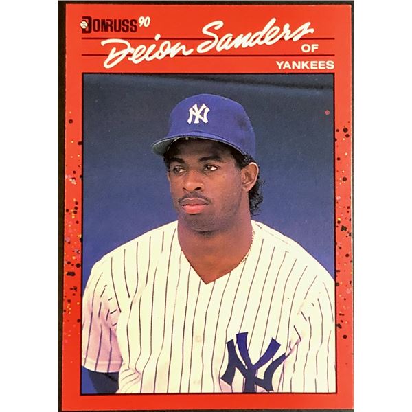 1990 DONRUSS DEION SANDERS ROOKIE CARD