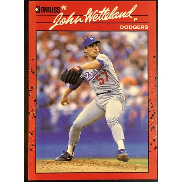 1990 DONRUSS JOHN WETTELAND ROOKIE CARD