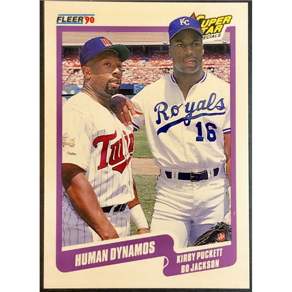 1990 FLEER KIRBY PUCKETT (HOF) / BO JACKSON