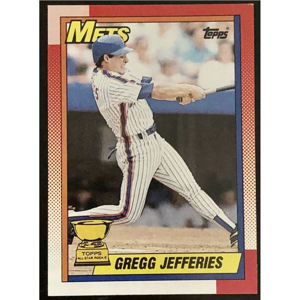 1990 TOPPS GREGG JEFFERIES ROOKIE CARD