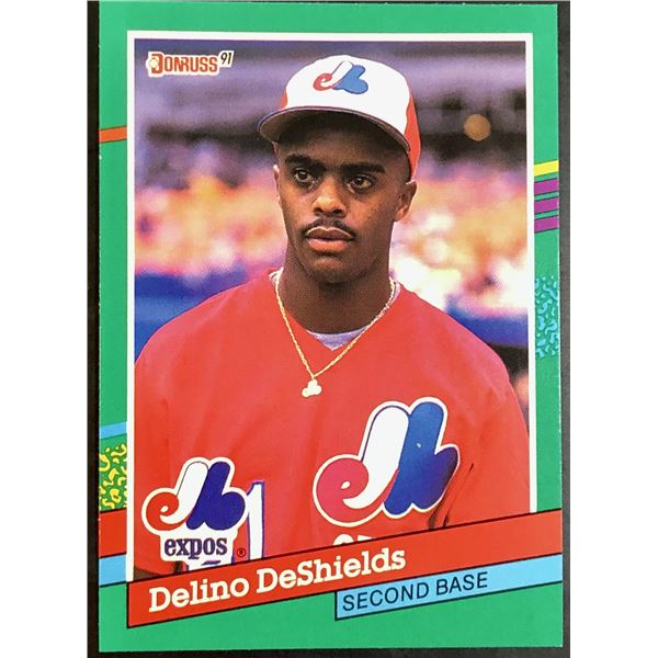 1991 DONRUSS DELINO DESHIELDS ROOKIE CARD