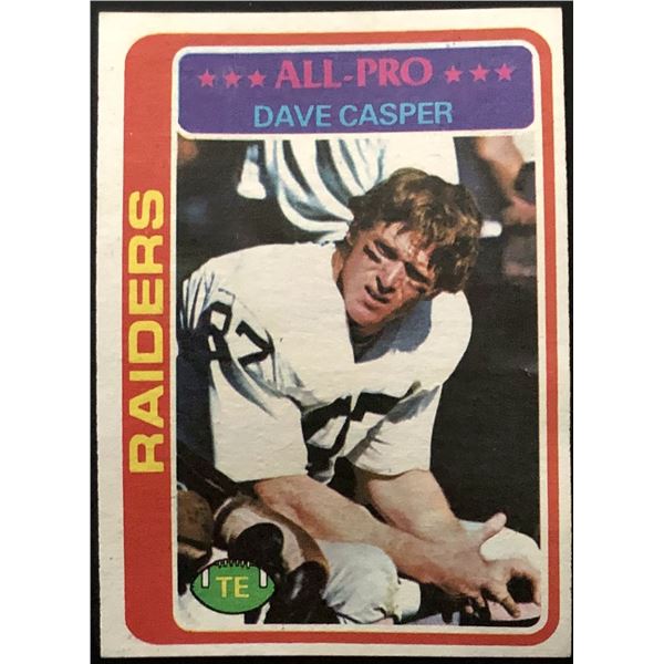 1978 TOPPS DAVE CASPER (HOF)