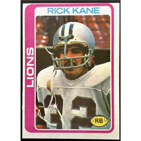 1978 TOPPS RICK KANE ROOKIE CARD