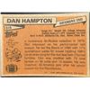 Image 2 : 1981 TOPPS DAN HAMPTON (HOF) ROOKIE CARD