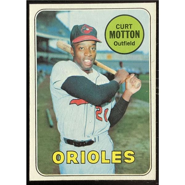 1969 TOPPS CURT MOTTON ROOKIE CARD
