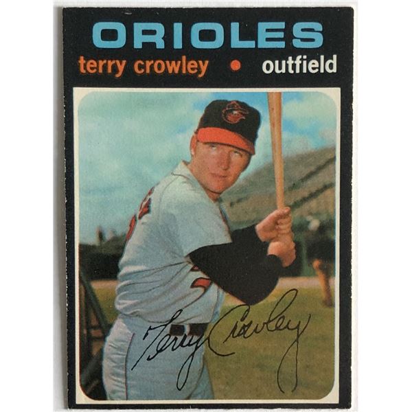 1971 O-PEE-CHEE TERRY CROWLEY ROOKIE CARD