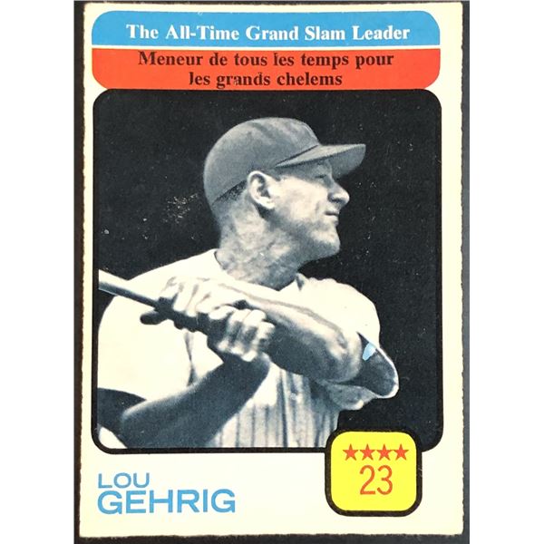 1973 O-PEE-CHEE LOU GEHRIG (HOF)
