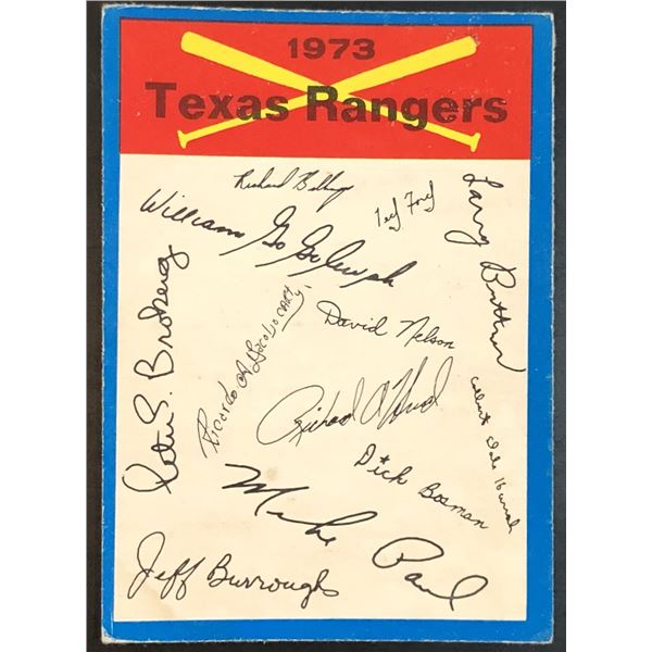 1973 O-PEE-CHEE TEXAS RANGERS