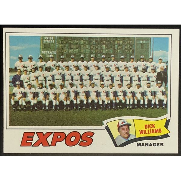 1977 TOPPS MONTREAL EXPOS