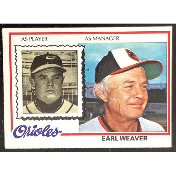 1978 TOPPS EARL WEAVER (HOF)