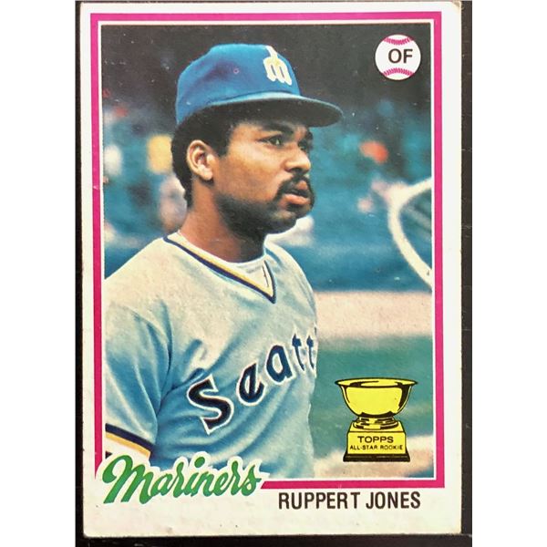 1978 TOPPS RUPPERT JONES ROOKIE CARD