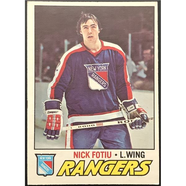 1977-78 O-PEE-CHEE NICK FOTIU ROOKIE CARD