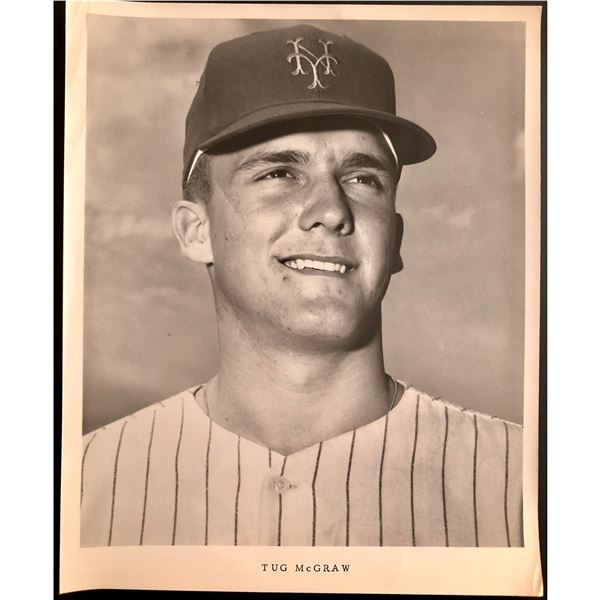 1967 NEW YORK METS 8 x10  PUBLICITY PHOTO - TUG McGRAW
