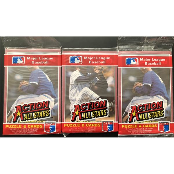 1984 DONRUSS ACTION ALL STARS CELLO PACKS (3)