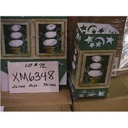 S/8 SNOWMAN LUMINARIES