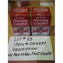 S/2 RED MITTEN FLOAT C