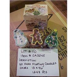 S/3 XMAS FLOATING CANDLES