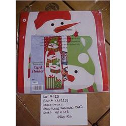 SNOWFLAKE SNOWMAN CARD