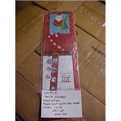 PEPPERMINT SANTA CARDHOLDER