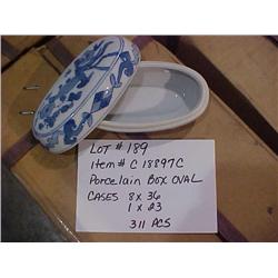 PORCELAIN BOX OVAL