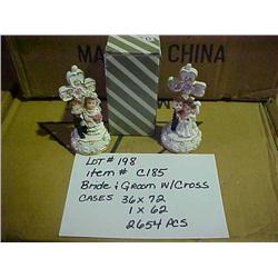 BRIDE & GROOM WITH CROSS