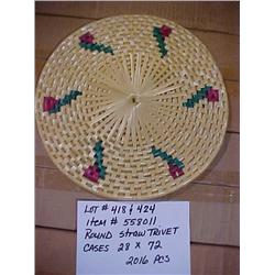ROUND STRAW TRIVET