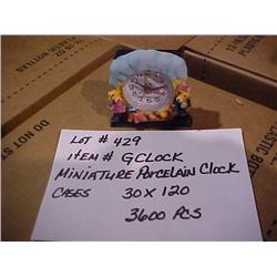MINIATURE PORCELAIN CLOCK