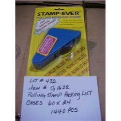 ROLLING STAMP "PCKING LIST