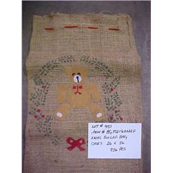 XMAS BURLAP BAG