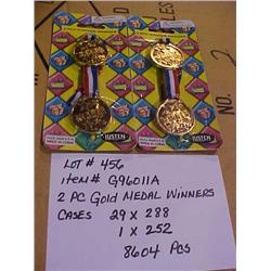 2 PC. GOLD MEDALS WINNERS