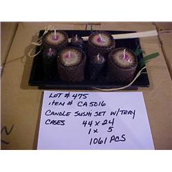 CANDLE SUSHI SET W/ TRAY
