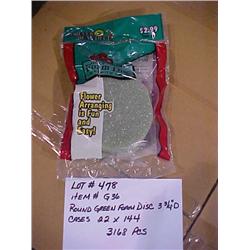 ROUND GREEN FOAM 3 /4" D