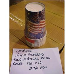 9 OZ CUP PATRIOTIC PK 12