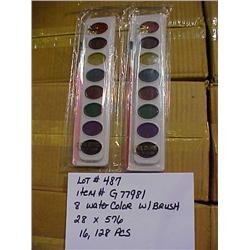 8 WATER COLOR W/ BRUSH