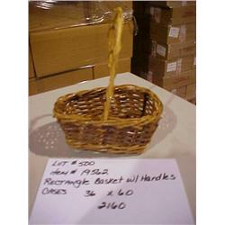 RECT. BASKET W/ HANDLE