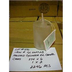 FROSTED CYLINDER OIL CAND