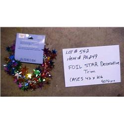 FOIL STAR DECORATIVE TRIM