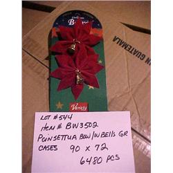 POINSETTUA BOW W/ BELLS GR