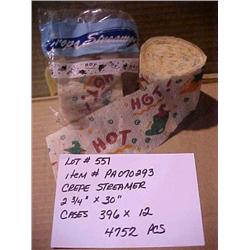 CREPE STREAMER 2 3/4 X 30