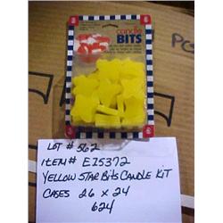 YELLOW STAR BITS CANDLE K
