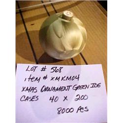 XMAS ORNAMENT GREEN ICE E