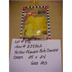 YELLOW FLOWER BITS CANDLE