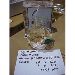 ROUND 4" METAL GIFT BOX