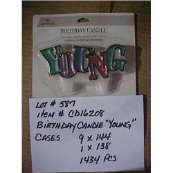 BIRTHDAY CANDLE "YOUNG"