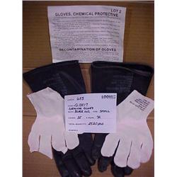 CHEMICAL GLOVES BLACK W/L