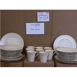 16 PC VERTONI PLATINUM DINNERWARE