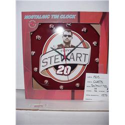 NASCAR NOSTALGIC TIN CLOCK/#20
