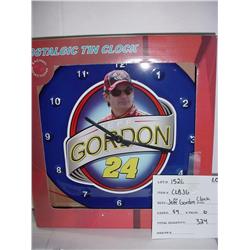 NASCAR NOSTALGIC TIN CLOCK/#24